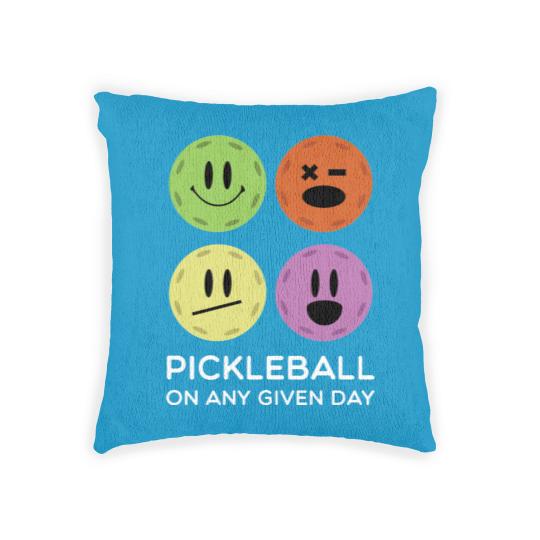 Discover Gift for Pickleball Players Any Given Day Funny Woven Pillows
