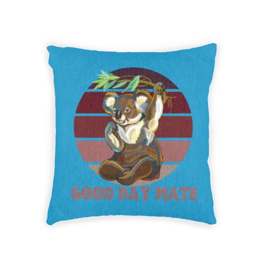 Discover good day mate Woven Pillows