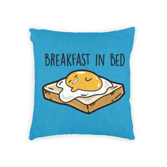 Discover Fried egg toast - Breakfast in bed Woven Pillows
