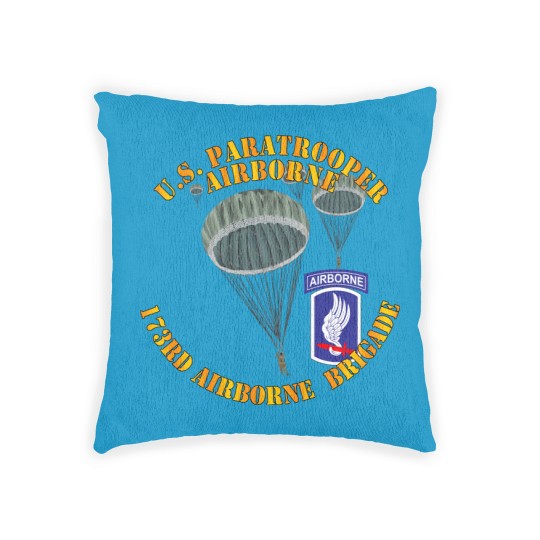 Discover Army - US Paratrooper - 173rd Airborne Bde wo Shadow - Military - Woven Pillows