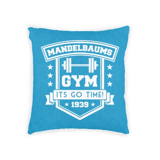 Discover Mandelbaums Gym - Seinfeld - Woven Pillows