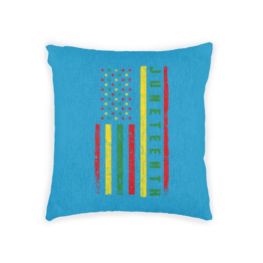 Discover Juneteenth American Flag Emancipation Melanin Black Pride Woven Pillows
