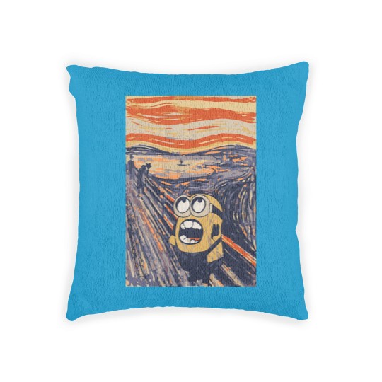 Discover the screaming minion edvard munch - Minions Parody - Woven Pillows