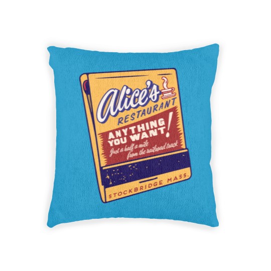 Discover alice's restaurant Woven Pillows