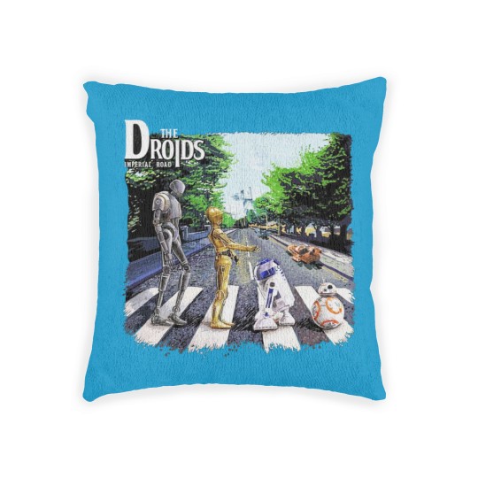 Discover Droids Abbey Road Movie Fan Famous Androids Woven Pillows