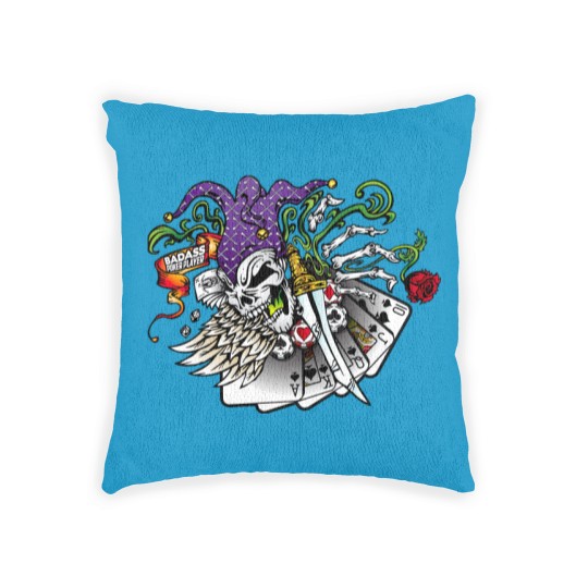 Discover Badass Poker Joker Woven Pillows