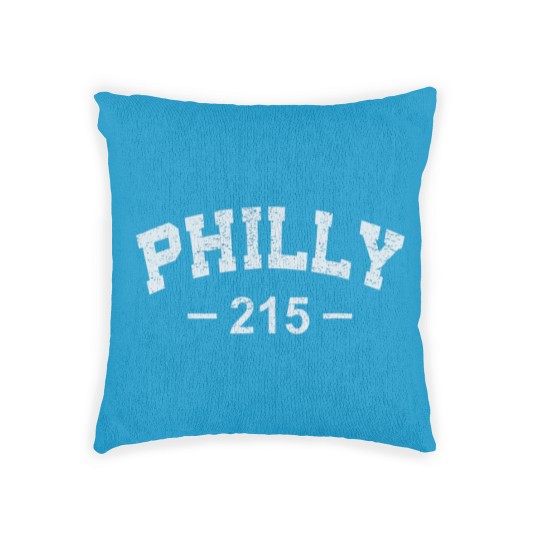Discover Philly 215 T Retro Vintage Gift Men Women Kids Woven Pillows