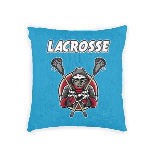Discover lacrosse athlete la crosse gift Woven Pillows