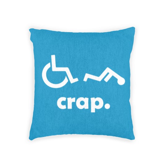 Discover Crap Handicap Woven Pillows