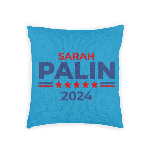 Discover Sarah Palin Alaska Governor Republican For Preside Woven Pillows