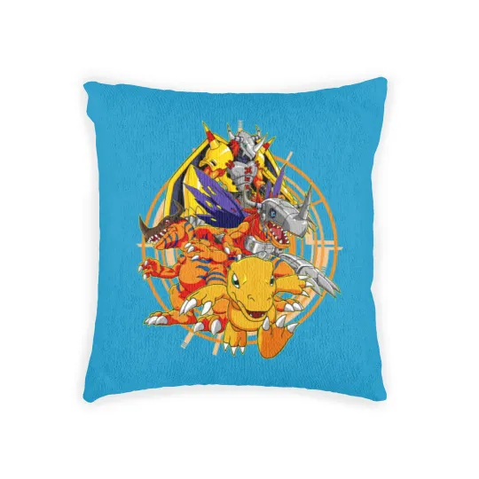 Discover Agumon Evolution - Digimon - Woven Pillows