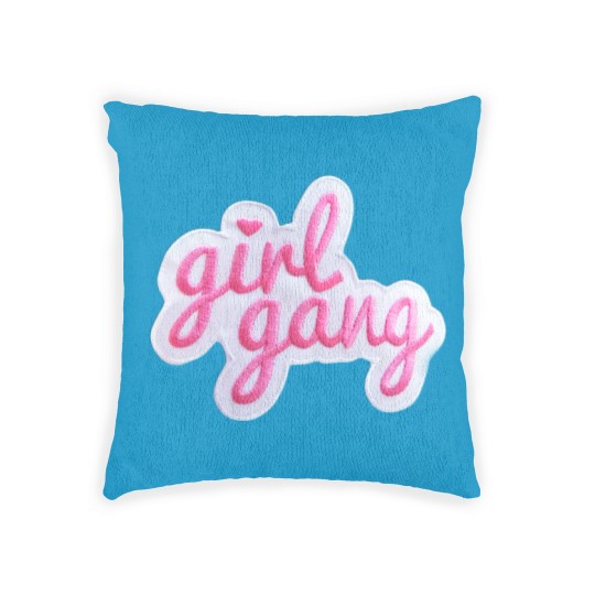 Discover Girl Gang Patch Woven Pillows