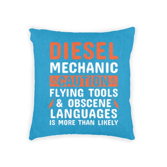 Discover Mechanic - Diesel Mechanic Woven Pillows