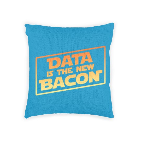 Discover Data Is The New Bacon Woven Pillows