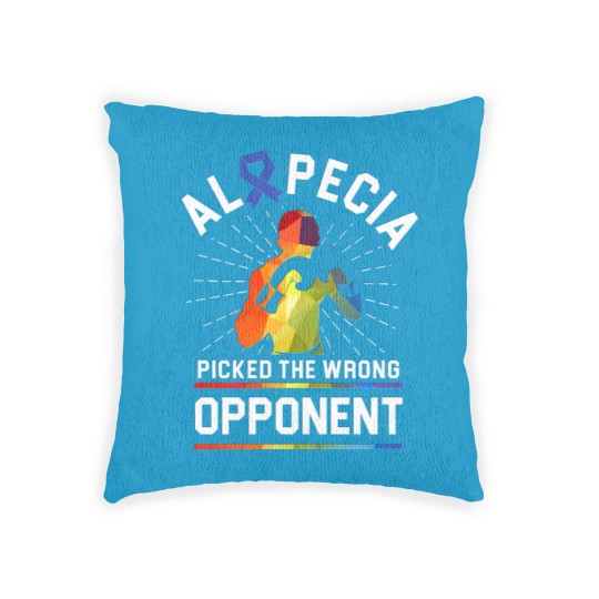 Discover Alopecia Awareness Hair Loss Warrior Beat Woven Pillows