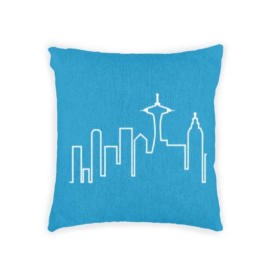 Discover Seattle Skyline (Frasier) Woven Pillows