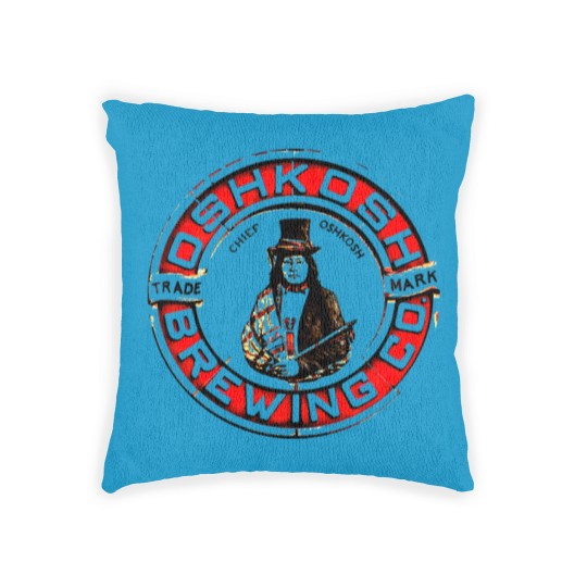 Discover Chief Oshkosh Beer Woven Pillows
