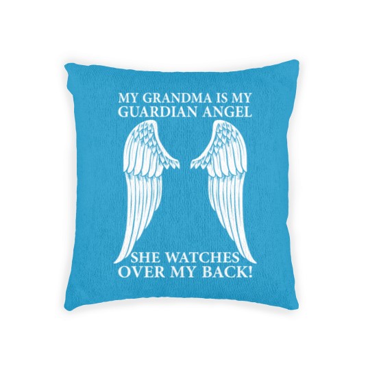 Discover My Grandma Is My Guardian Angel Woven Pillows