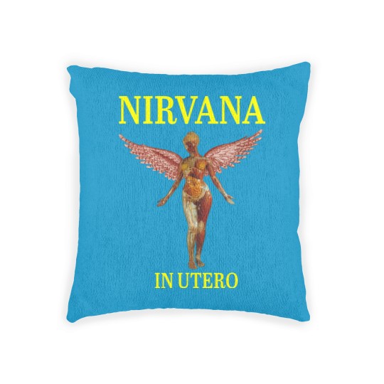 Discover Vintage_Nirvanas_t shirt_music 2021 Woven Pillows