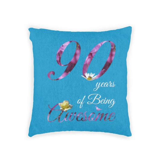 Discover 90 Year Old Woven Pillows Awesome Floral 1930 90Th Birthda Woven Pillows
