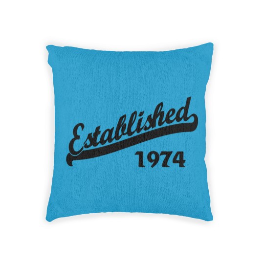 Discover Established 1974 Woven Pillows
