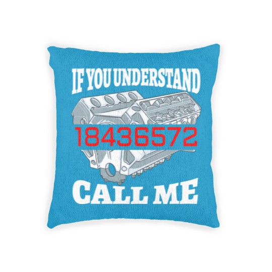 Discover Funny 18436572 Auto Mechanic V8 Muscle Car Firing Order - Funny Mechanic Gift - Woven Pillows