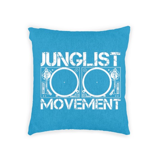 Discover JUNGLIST MOVEMENT DNB DRUM AND BASS RAVE Drummer Woven Pillows