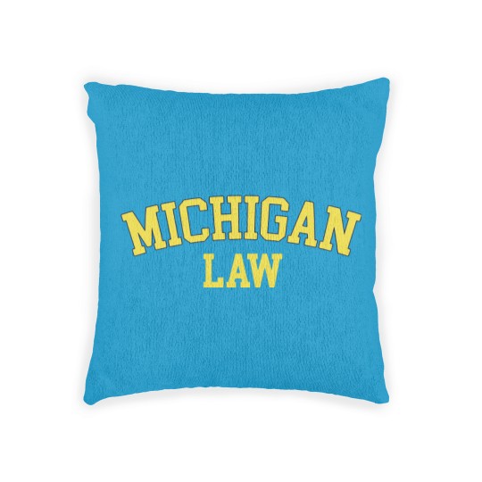 Discover Michigan Law Michigan Bar Graduate Gift Lawyer Col Woven Pillows