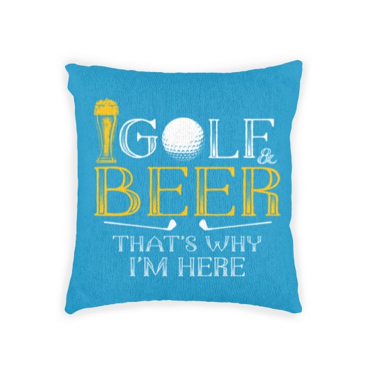 Discover Golf and Beer Joke Dad Woven Pillows Funny Beer And Golf Lover Gift - Drinking Beer And Playing Golf Great - Woven Pillows