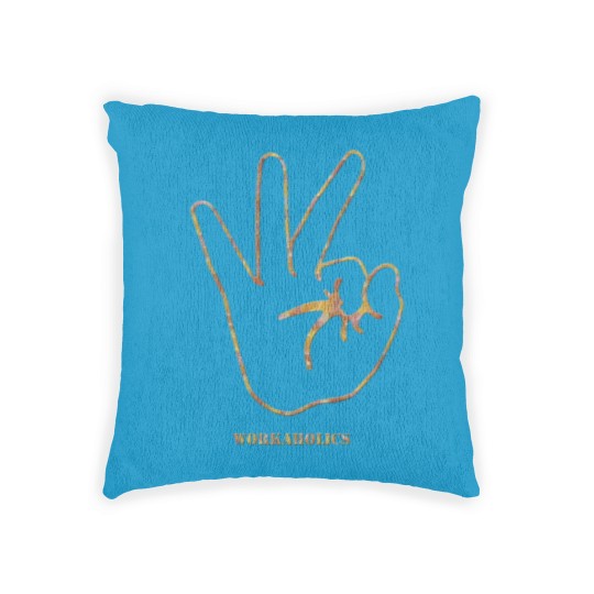 Discover workaholics Woven Pillows
