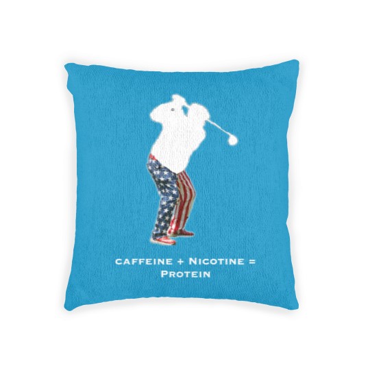 Discover Caffeine + Nicotine = Protein Woven Pillows
