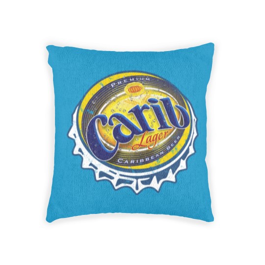 Discover Carib Beer Woven Pillows