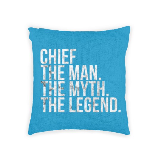 Discover chief man myth legend Woven Pillows
