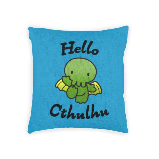 Discover Hello Cthulhu Woven Pillows
