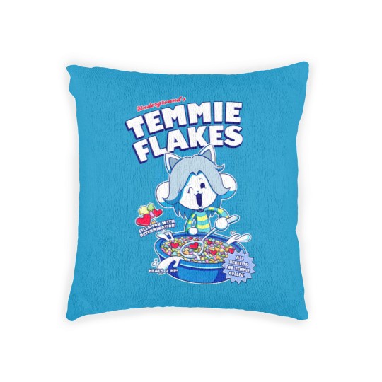 Discover Temmie Flakes! - Undertale - Woven Pillows