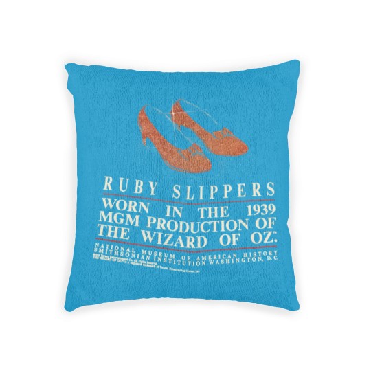 Discover Vintage The Wizard Of Oz Dorothy Ruby Slippers Woven Pillows Made In USA