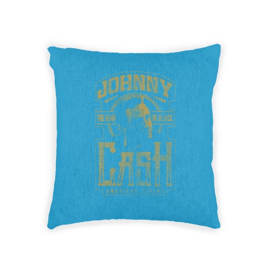 Discover Johnny Cash The Man In Black Vintage 90's Woven Pillows - Johnny Cash Woven Pillows, Classic Rock Music Woven Pillows, Raptee, Vintage Woven Pillows, Music Woven Pillows