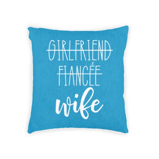Discover Girlfriend Fiance Wife Woven Pillows