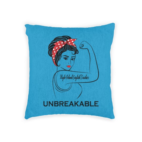 Discover High School English Teacher Unbreakable - High School English Teacher - Woven Pillows