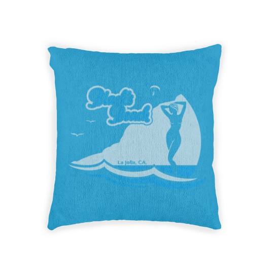 Discover Blacks Beach, La Jolla CA. Woven Pillows
