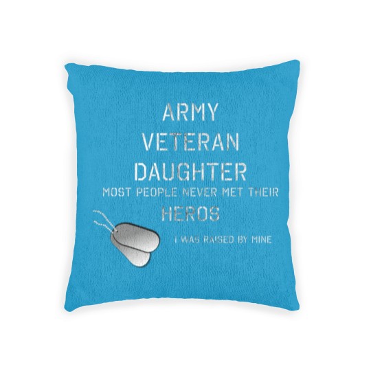 Discover ARMY VETERAN DAUGHTER Woven Pillows