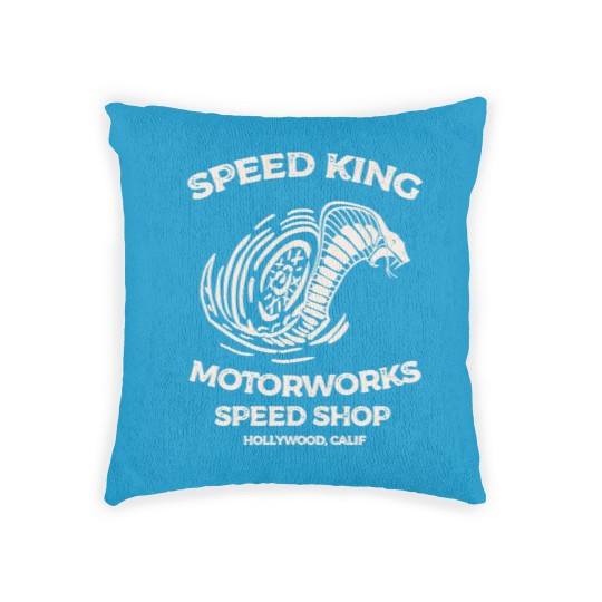 Discover Speed King Motorworks Speed Shop Hollywood, Calif - Speed King Motorworks Cobra Kai - Woven Pillows