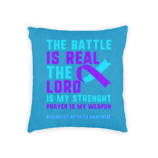Discover Rheumatoid Arthritis Awareness Woven Pillows, The Battle Woven Pillows