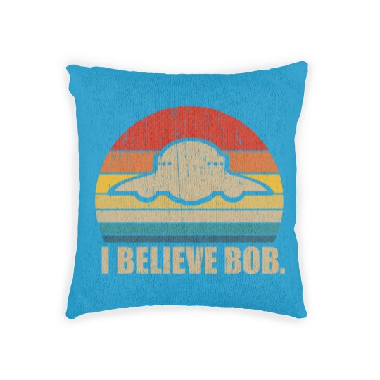 Discover I Believe Bob - Bob Lazar Ufo Area 51 Conspiracy Theory - Woven Pillows