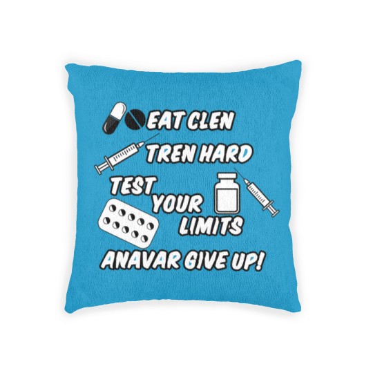 Discover Eat Clen Tren Hard Woven Pillows