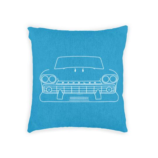 Discover 1959 AMX Rambler classic car white outline graphic - Classic Car - Woven Pillows