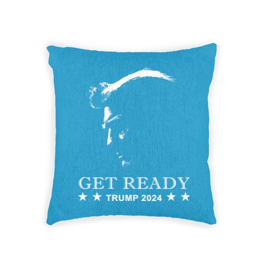Discover Get Ready: USA Donald Trump 2024 Presidential Election - Trump 2024 - Woven Pillows