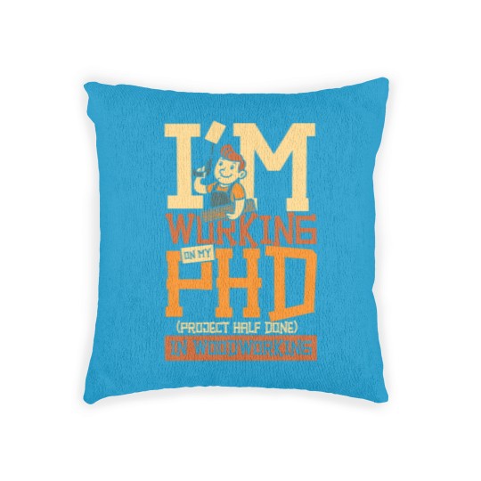 Discover PHD project half done woodworking Woven Pillows