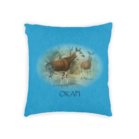 Discover Okapi Mom And Baby Zebra Giraffe Wild Forest Lover Woven Pillows