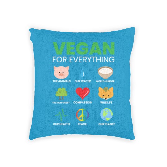 Discover Vegan for Everything Veganism Vegan Nutrition Woven Pillows